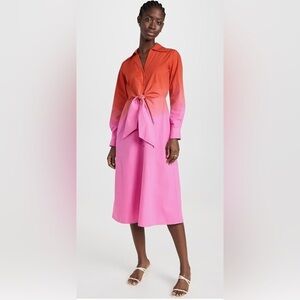 FIGUE Sunset Orange Kate Dress